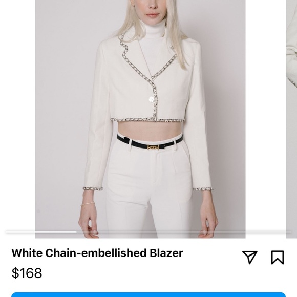 New condition VERAFIED NEW YORK chained blazer. - Picture 2 of 2